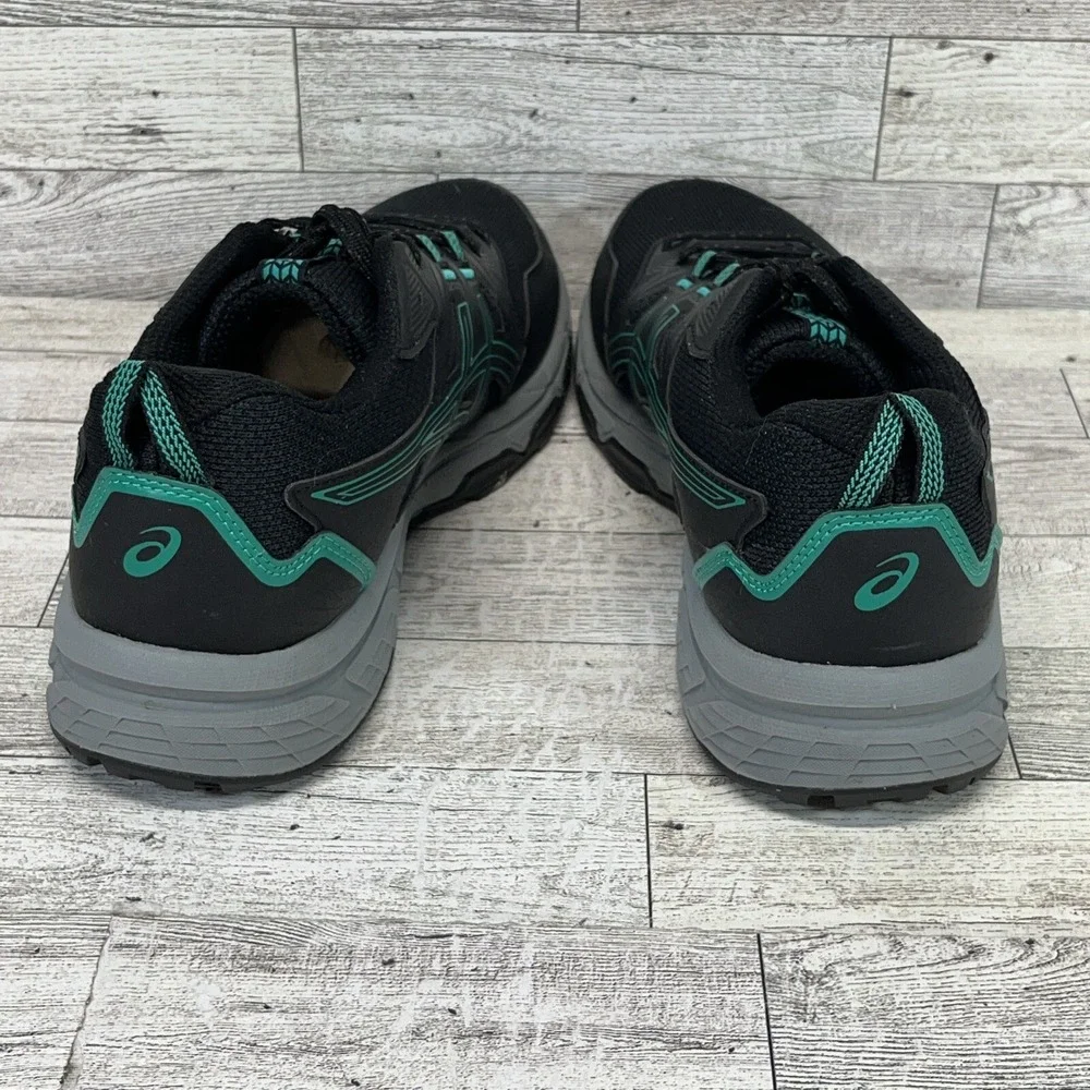 Asics Gel Venture 8 1012B230 Black Green Running Shoes‎ Women Size 9.5